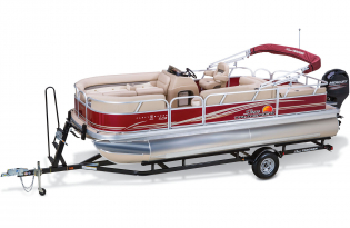 2014 SunTracker Party Barge 22 XP3 Pre-owned boat Exclusive Auto Marine used pontoon boat